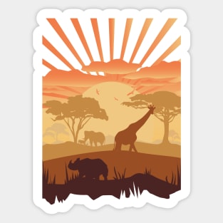 In The Safari Sticker